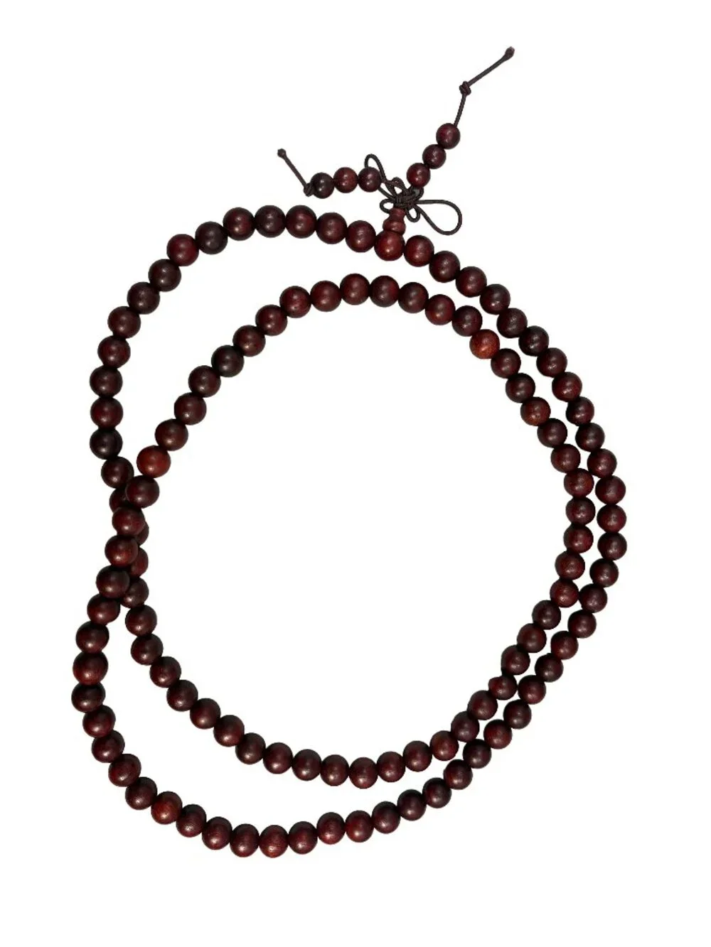 Natural Blood Sandalwood Mala Prayer 108 Beads Necklace/Bracelet 8mm 28.9g